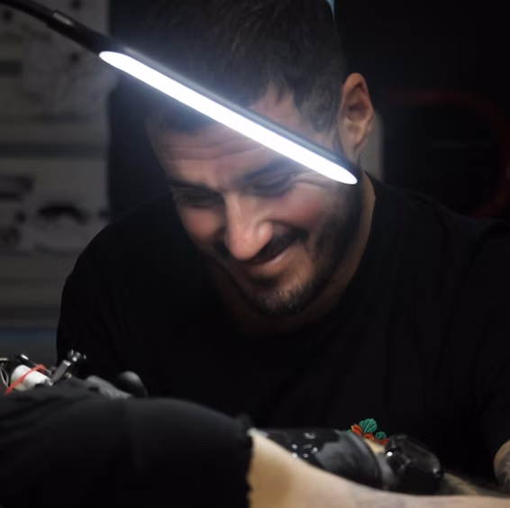Ignacio Bilbao - tattoo artist at Lucky Dogs Tattoo, Santa Teresa, Costa Rica
